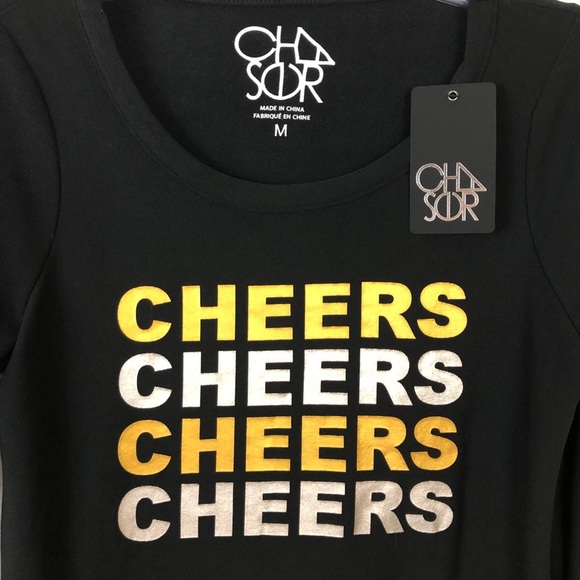 Chaser NWT Graphic CHEERS Soft Pull over M - Picture 4 of 12
